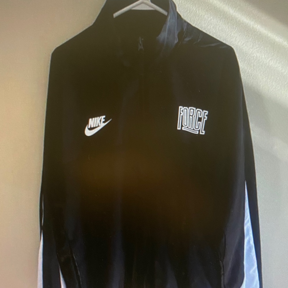 Nike Black and White Windbreaker Jacket